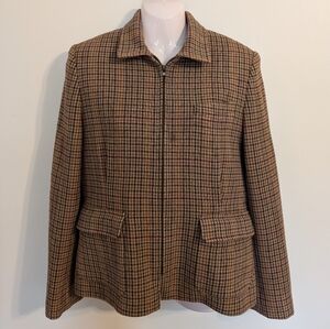 Ralph Lauren Wool Plaid Jacket 10P